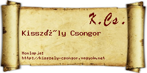 Kisszély Csongor névjegykártya