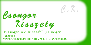 csongor kisszely business card